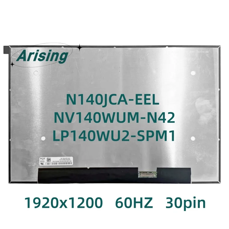 

14 inch LED N140JCA-EEL NV140WUM-N42 LP140WU2-SPM1 laptop lcd screen panel Display Replacement 1920*1200 FHD 60HZ 30pin 16:10