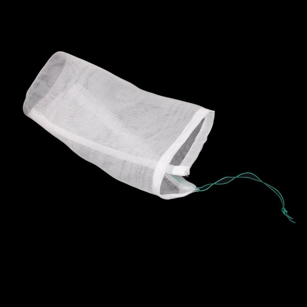 

10pcs Filter Bag for Garden Pond Aquarium Small Mesh Nylon Drawstring Reusable Bio Balls Carbon Ceramic Remover Pet