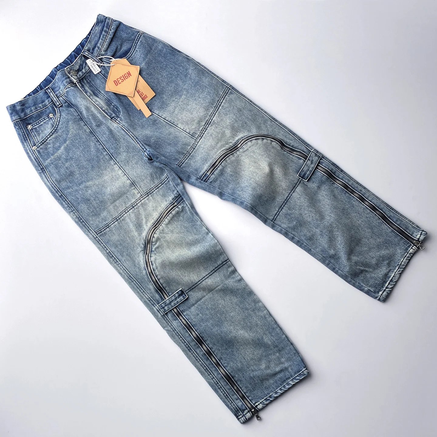 

Джинсы Cleanfit Vintage: свободные, прямые, с высокой талией, в американском стиле, для мужчин и пар, универсальные, на все сезоны