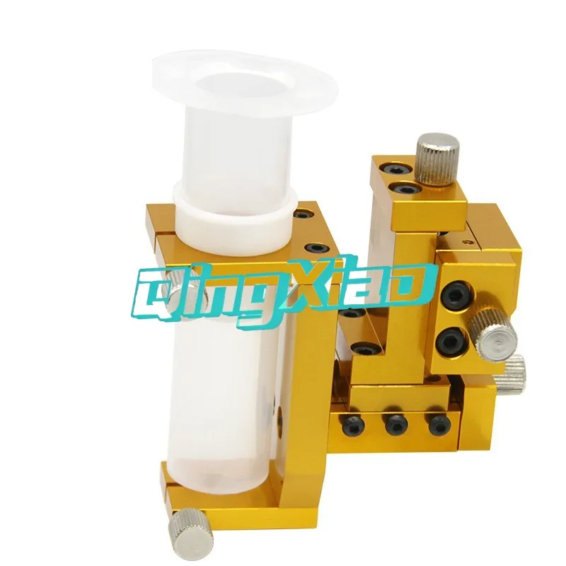 QLH Dovetail Groove 3D Adjustable Syringe Holder Glue Cup Holder Dispenser Bracket High  Precision Stable Durable Industrial Use