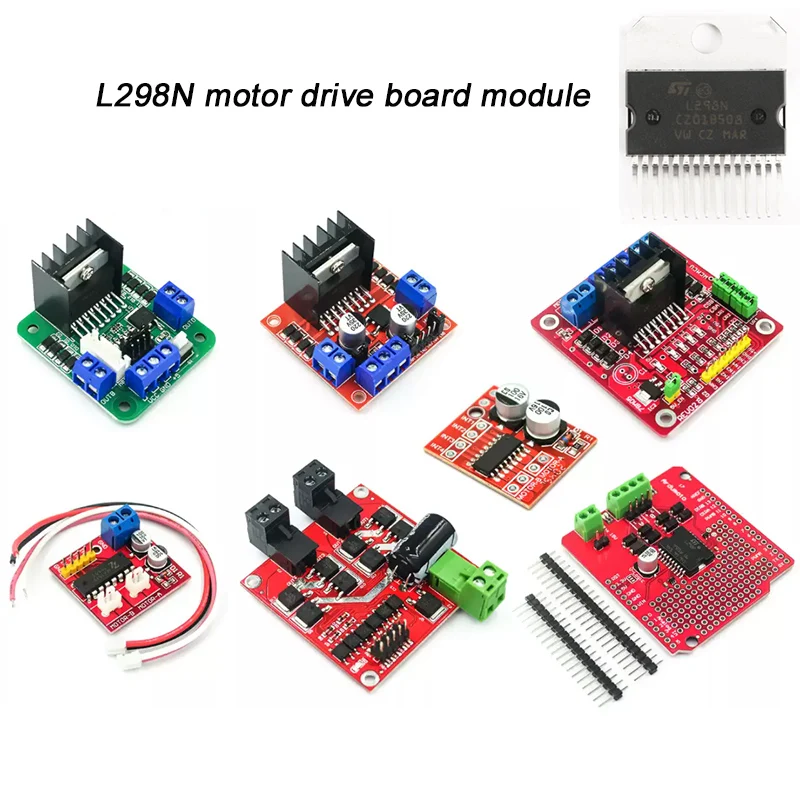 L298N motor drive board module DC stepper motor motor intelligent car robot accessories