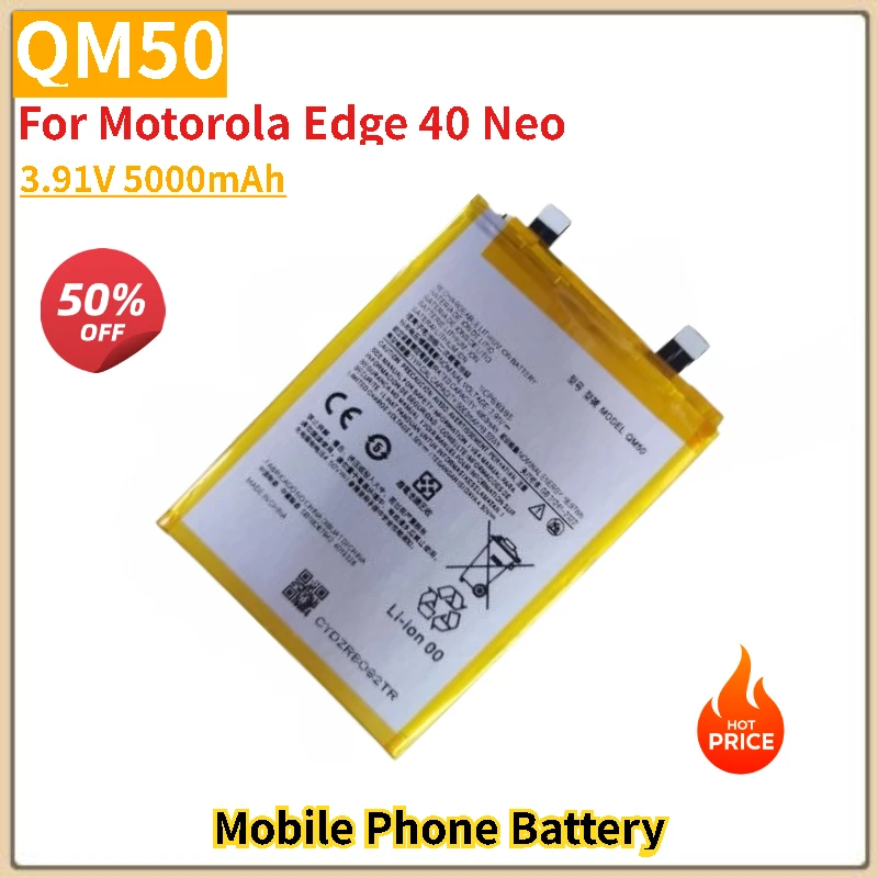 

3.91V 5000mAh QM50 Battery For Motorola Edge 40 Neo Mobile phone Brand-New High Quality