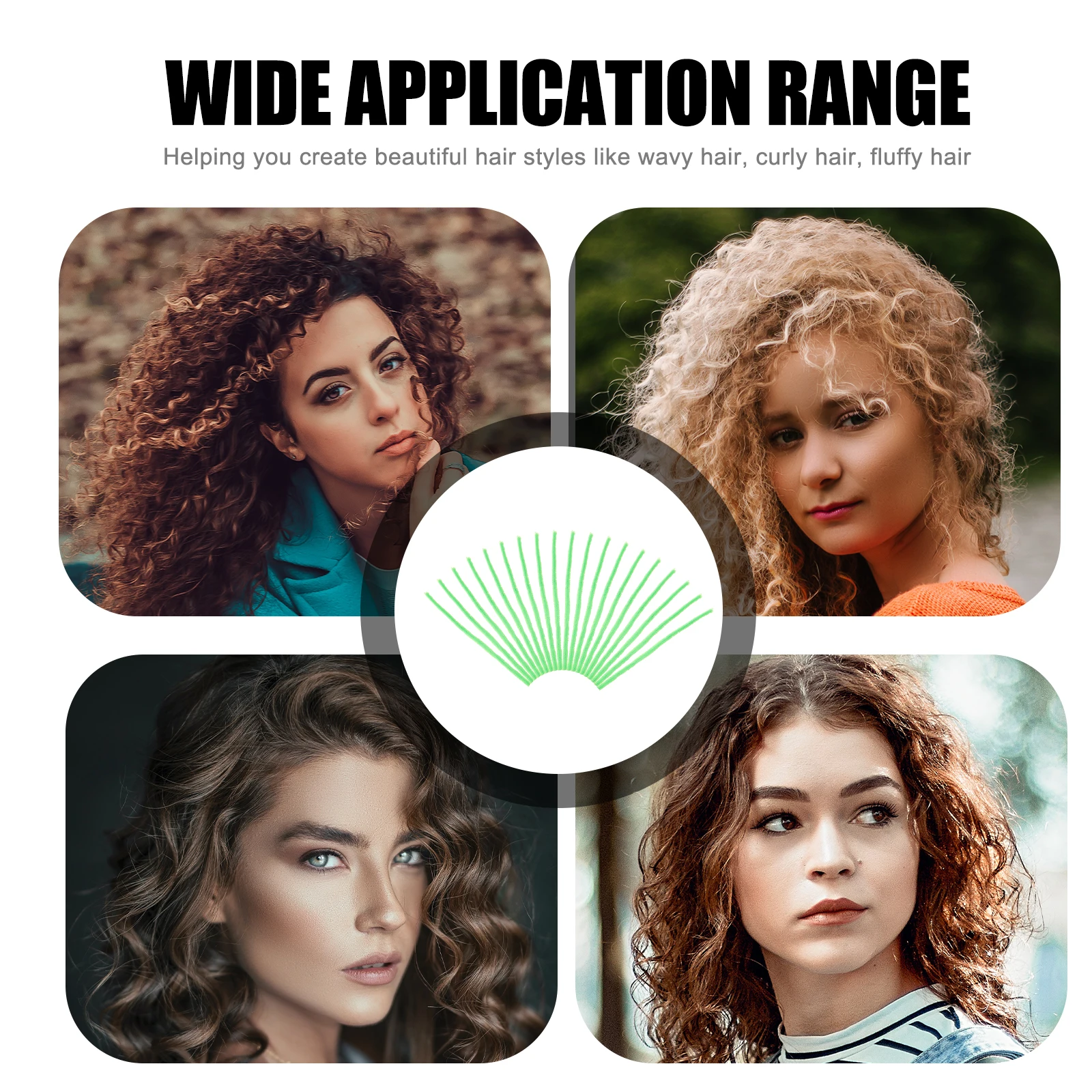 

250Pcs Hair Perm Curling Rods Reusable Non-Slip Rollers for Voluminous Waves and Natural Curls At Home