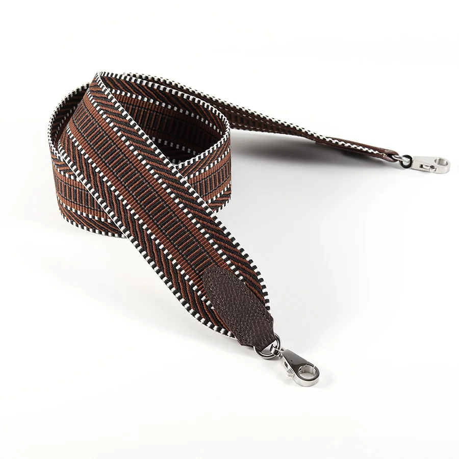 

Плечевой ремень из натуральной кожи, сшитый вручную, с тканым холщовым ремнем шириной 5 см для Kelly Evelyne, сумка с ремешком, аксессуары для сумки, сделай сам