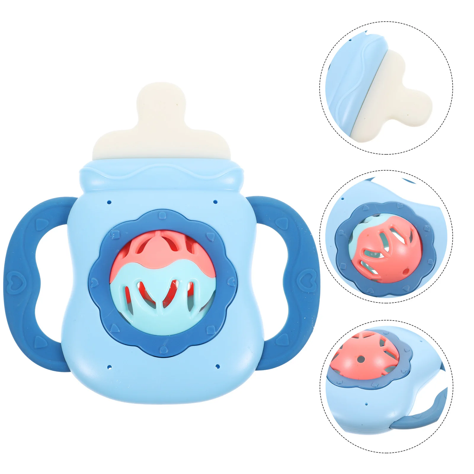 Chocalhos infantis bebê criança dentição agitando garrafa de alimentação musical forma agitando chocalho agarrando chocalho infantil