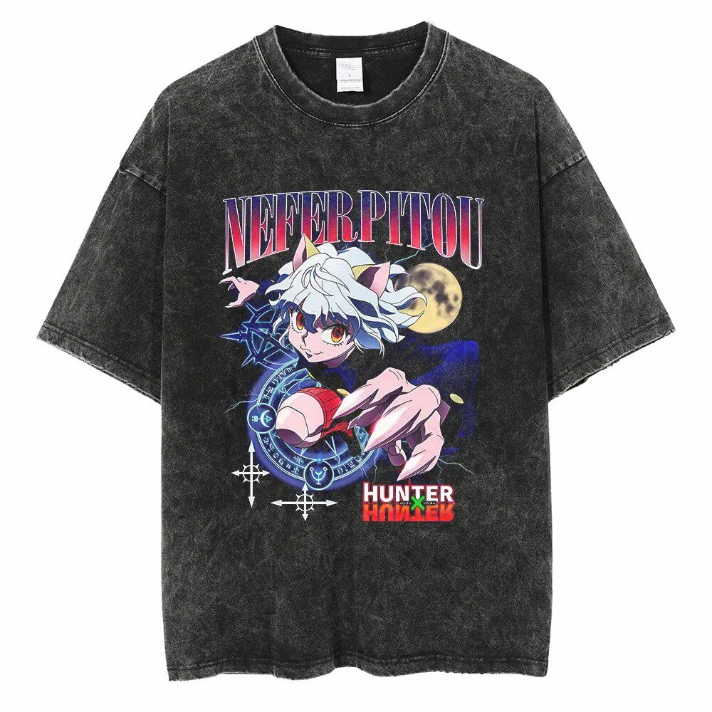 Top Hip-hop Oversize Water Restoring Ancient Ways Do Old Anime Short Sleeve T-shirt Hunter X Hunter