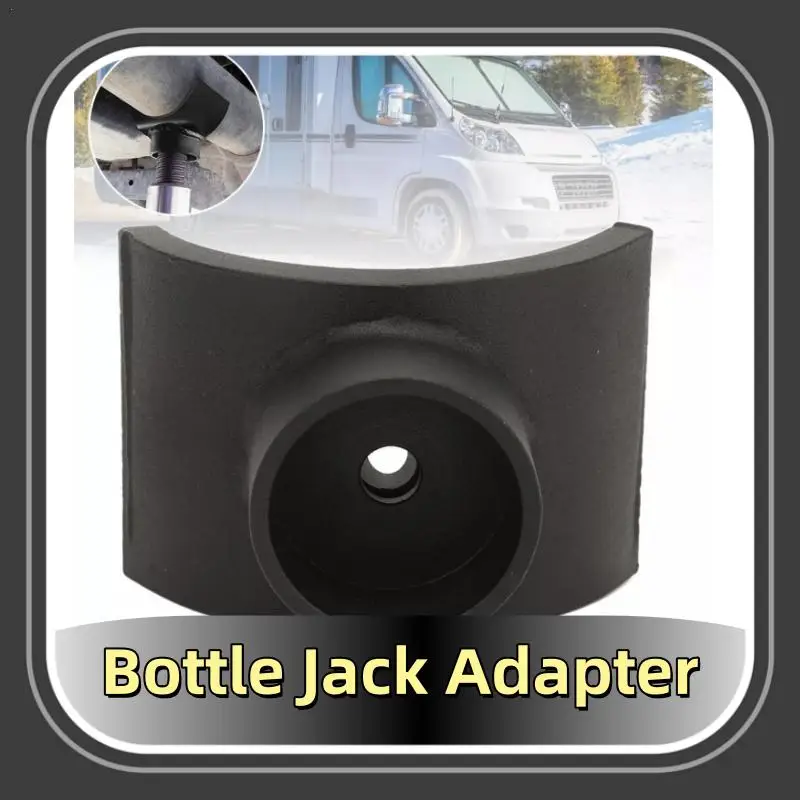 

Bottle Jack Adapter Iron Saddle High Strength Hydraulic Lifting Axle Saddle for 3inch/4inch Tube Black