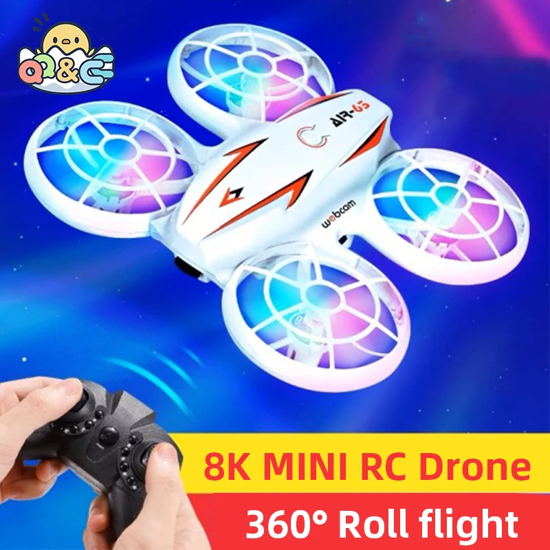 

Mini RC Drone Helicopter UFO with Light Wireless Remote Control Aircraft Electronic Model Quadcopter Drone Toys For Children