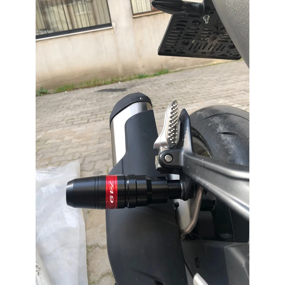 

Слайдеры выхлопных газов для DUCATI 749 S R 2003 2004 2005 2006, защита от ударов, аксессуары для мотоциклов, защита от падения