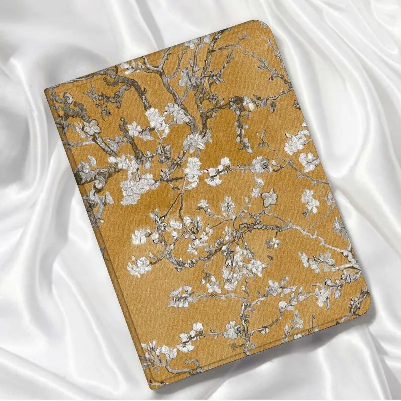 

Картина маслом «Цветение миндаля» для iPad Pro Air Mini 1 2 3 4 5 6 7 7 8 9 10 11 10.2 9.7 10.5 10.9 11 12.9 Чехол для планшета