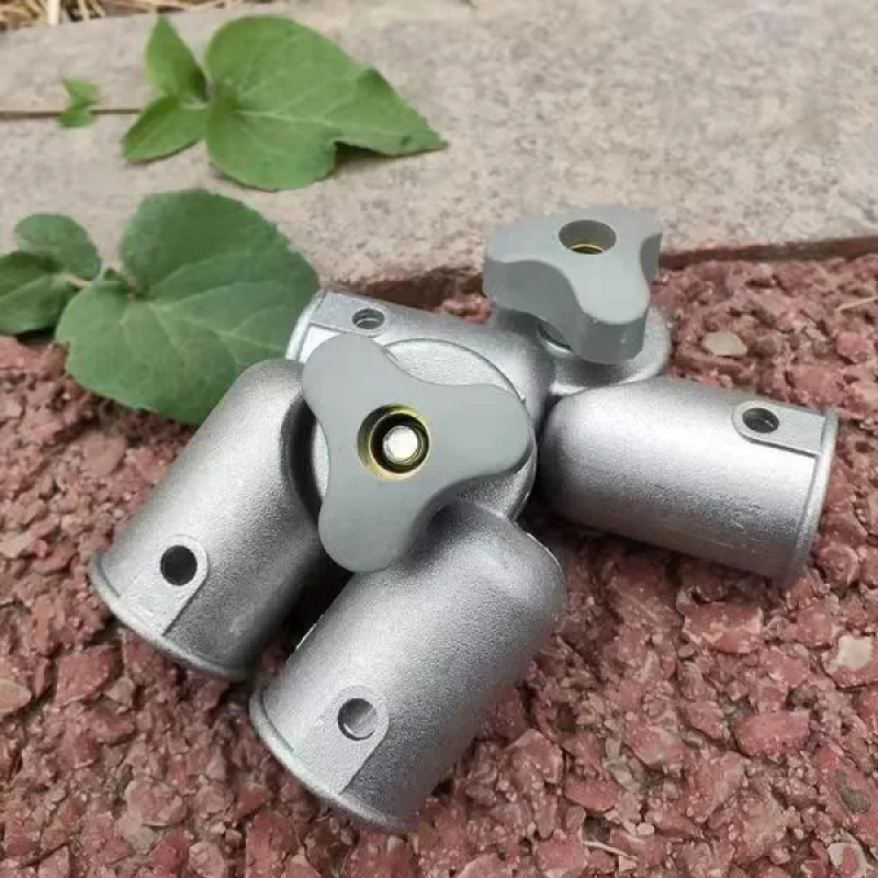 yes2PCS Chair Backrest Adjustment Gear Modification Die-Casting Aluminum Connector 25mm Tube Folding Hinge