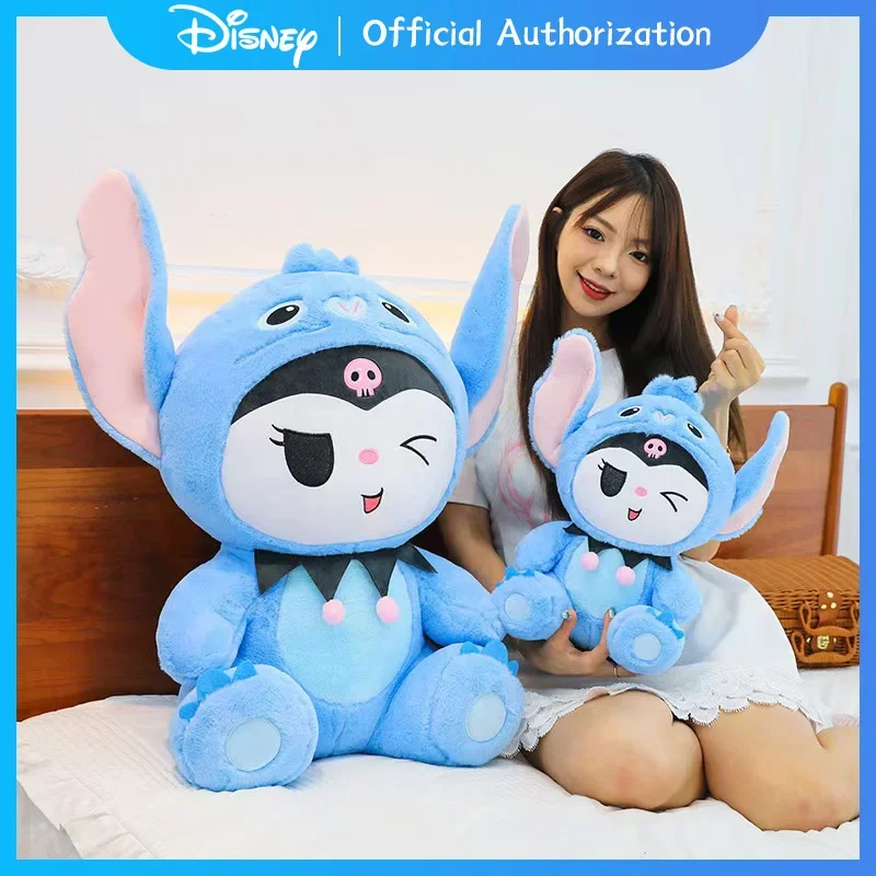 Disney-Jouet en peluche CAN o & Stitch, dessin animé mignon, Sanurgente Kuromi, beurre en peluche Anime, oreiller souvenir Kawaii, cadeau d'anniversaire, nouveau, 35cm-65cm