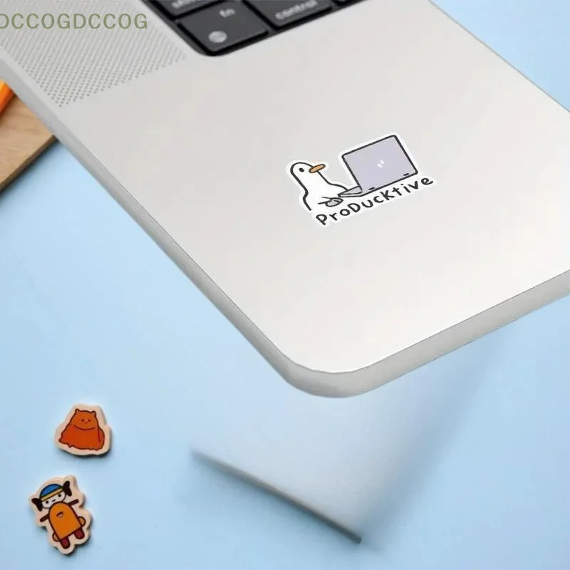 

Наклейки для украшения ноутбука своими руками, 5 шт., милая гусиная тема, водонепроницаемые и легко снимаются, идеально подходят для взрослых