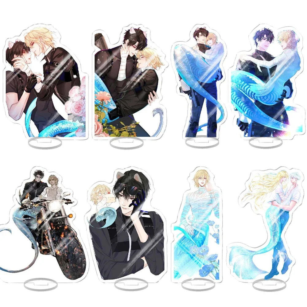 

Anime The Falling Merman Acrylic Stand Model Figures Lan Bo Model Plate Desk Decoration Display Collection Fans Prop Gifts