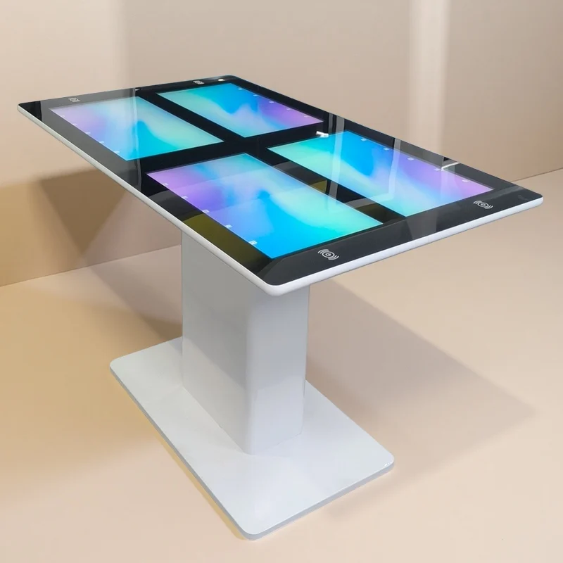 طاولة تعمل باللمس مع نظام أندرويد تصميم مخصص مقاوم للماء لمطعم القهوة طلب ذاتي
