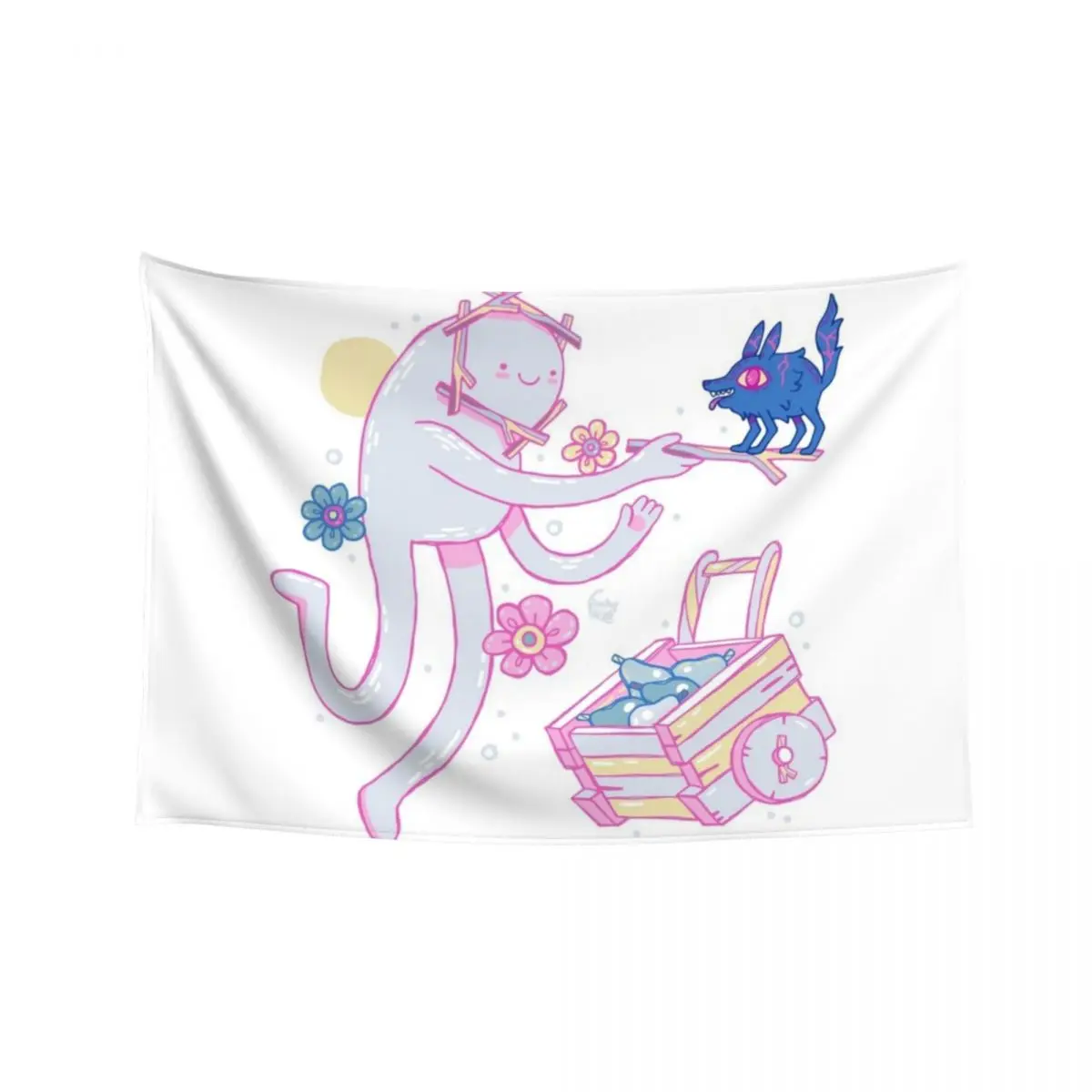 

Snow Rock and Fire Pup Tapestry Decoration Home Home Decorations Room Decorations Aesthetics Tapestry