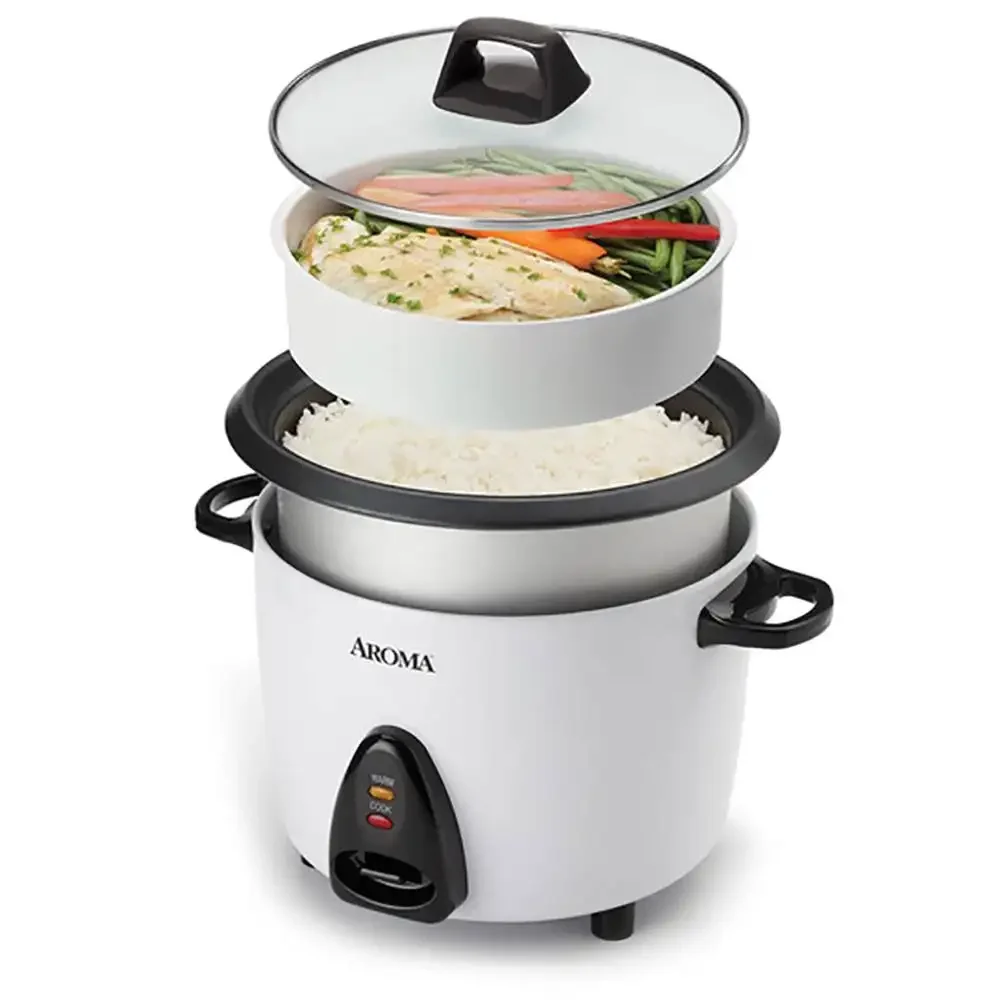 Aroma®Máquina de lavar louça Safe Rice Cooker and Steamer, 4 Pcs, 20 Cup