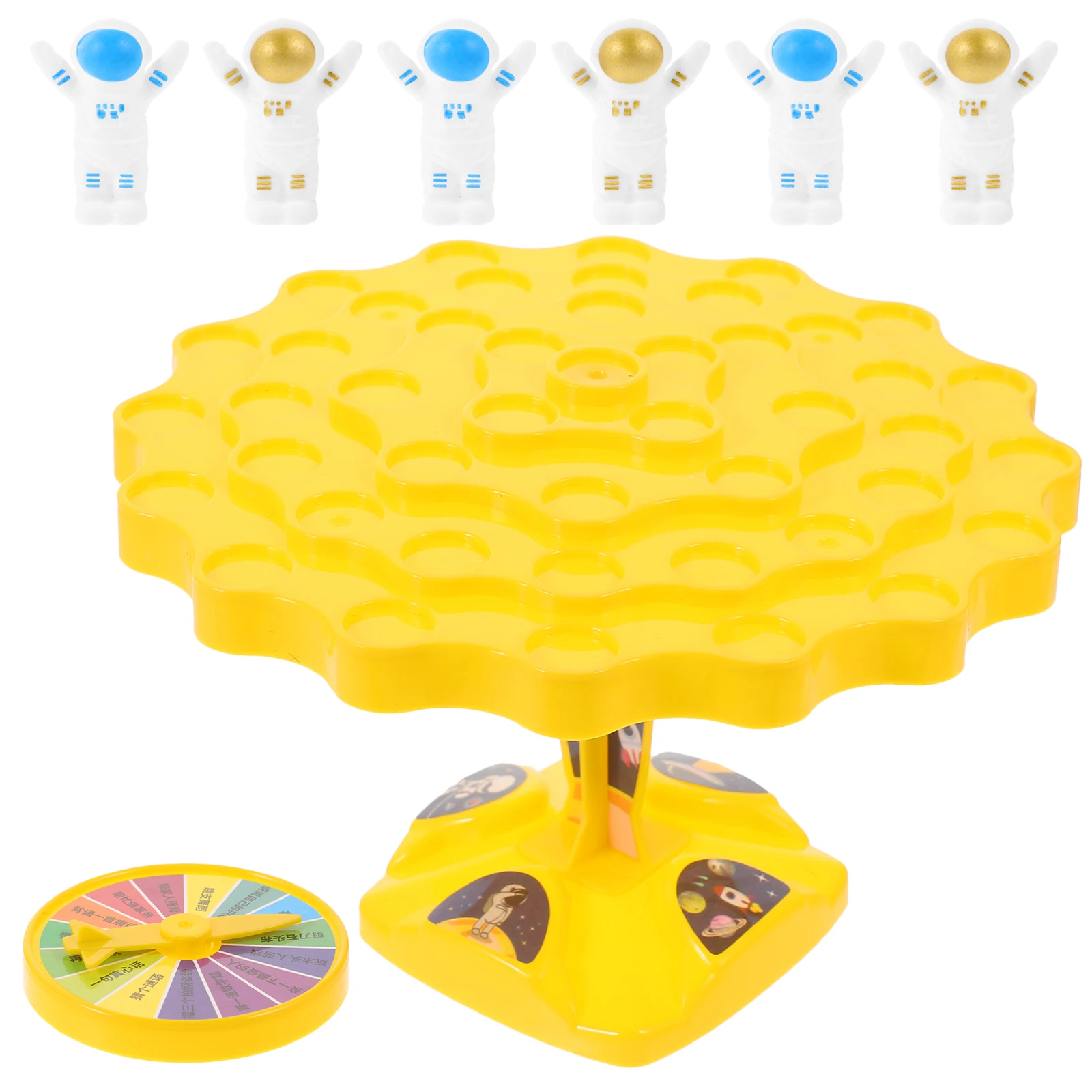 

48 Astronaut Stacking Toys Balance Game Large Yellow Toddler Fine Motor Skill Development Educational