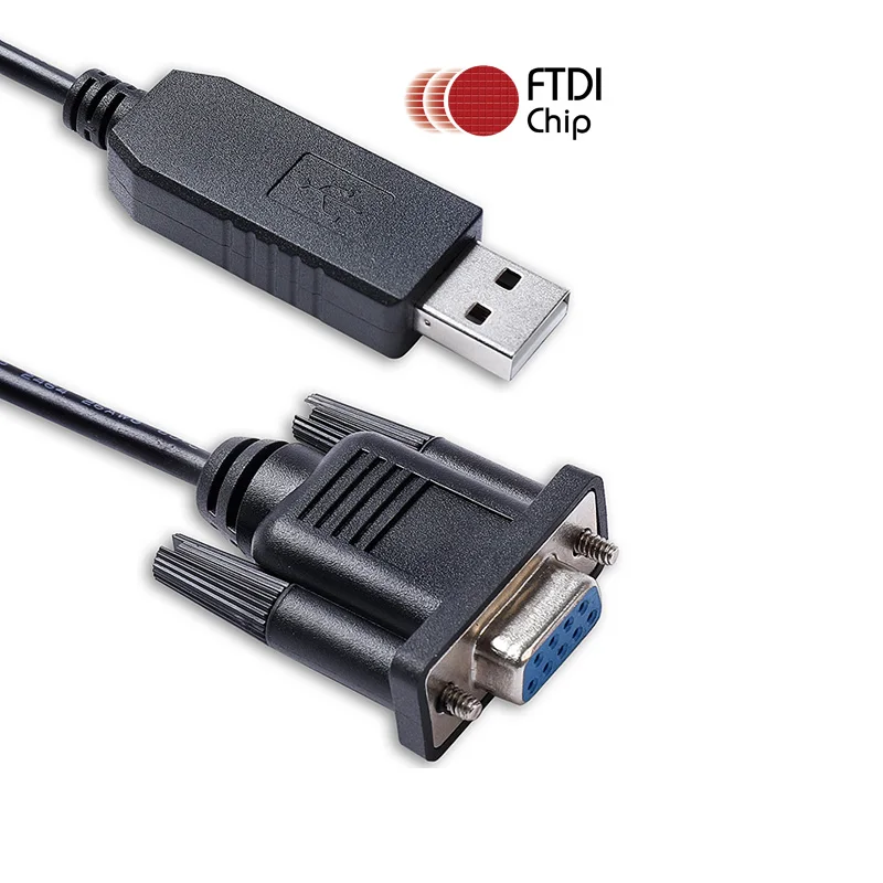 

FTDI FT231X USB RS232 Serial to DB9 Female Stanard Pinout / Null Modem Cable Windows 7 8 8.1 10 Mac Android Linux Supported