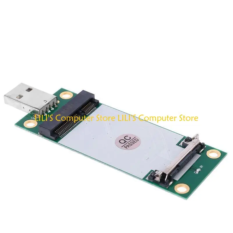 بطاقة محول A52B Mini PCI-e اللاسلكية WWAN إلى USB مع فتحة لبطاقة لهاتف هواوي