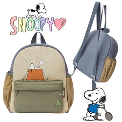 Snoopy Kindergarten Small Schoolbag Children Cartoon Shoulder Bag School Stationery Anime Storage Bookbag Student Cute Backpack