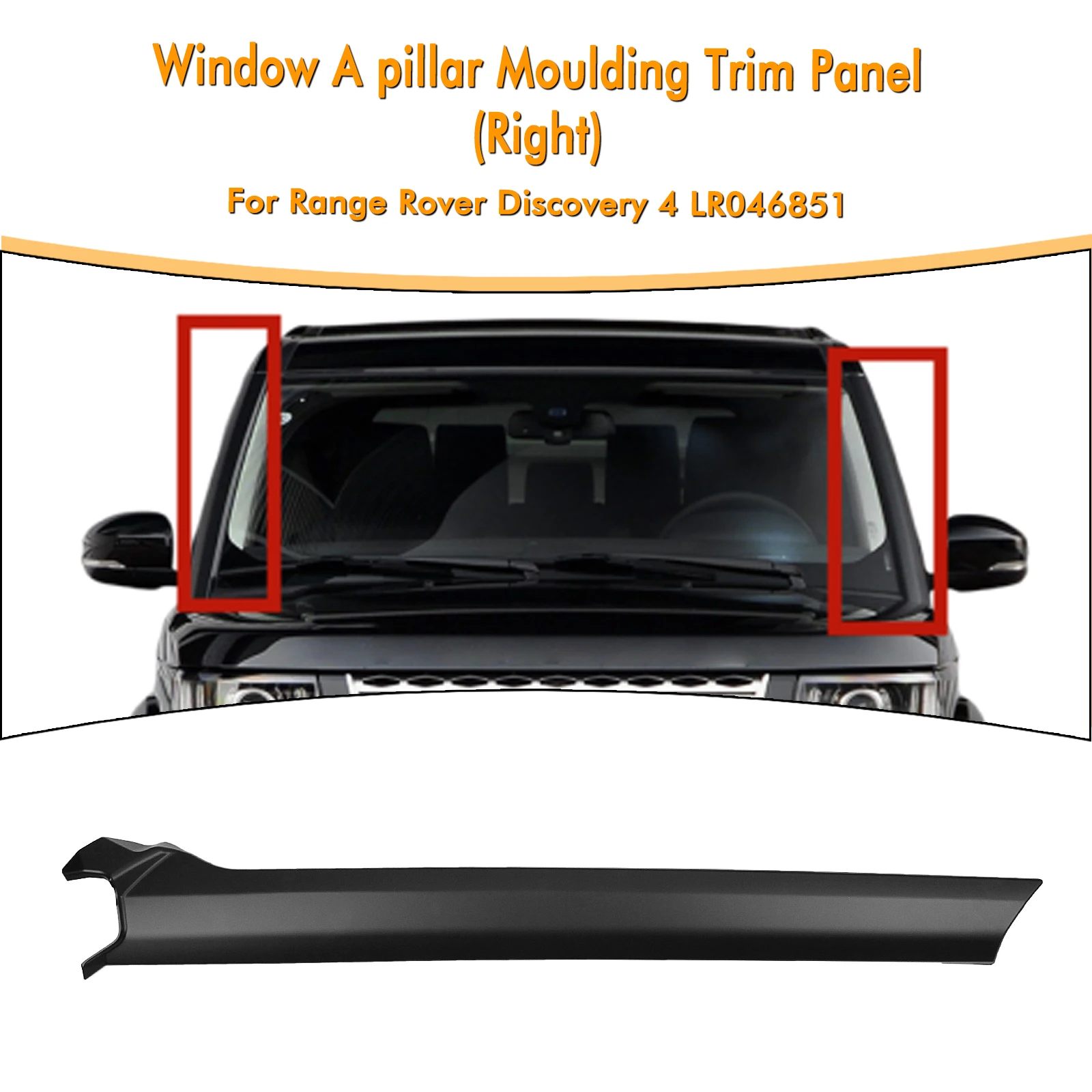 

Передняя ветрозащитная накладка на стойку автомобиля для Land Rover Discovery 3 2005-2009 Discovery 4 2010-2016