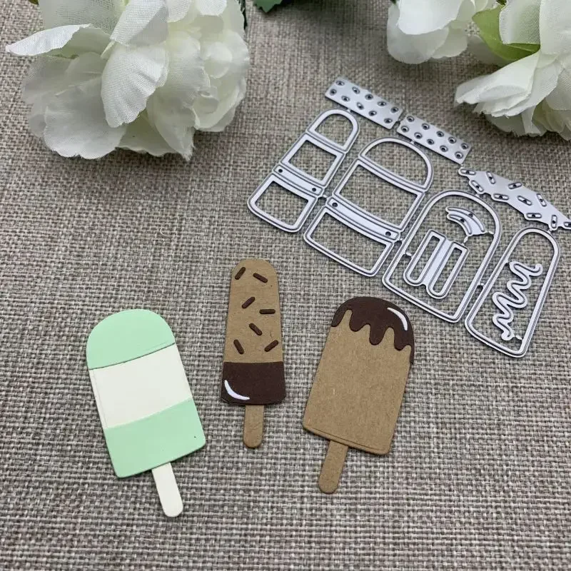 

Ice cream decoration Metal Cutting Dies For DIY Scrapbooking Decorative Embossing Handcraft Die Cutting Template Mold