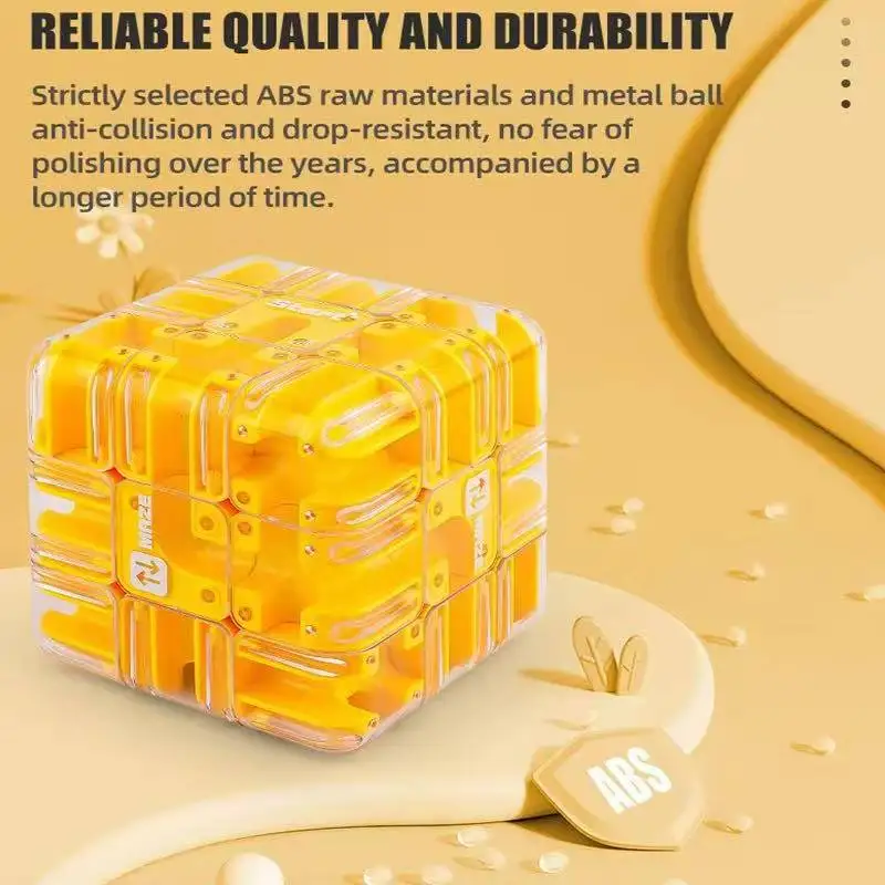 Logical thinking toy ball maze cube Educational Labyrinth Cube 3d Magic cube toy Puzzle Game diy fidget toy Adults children