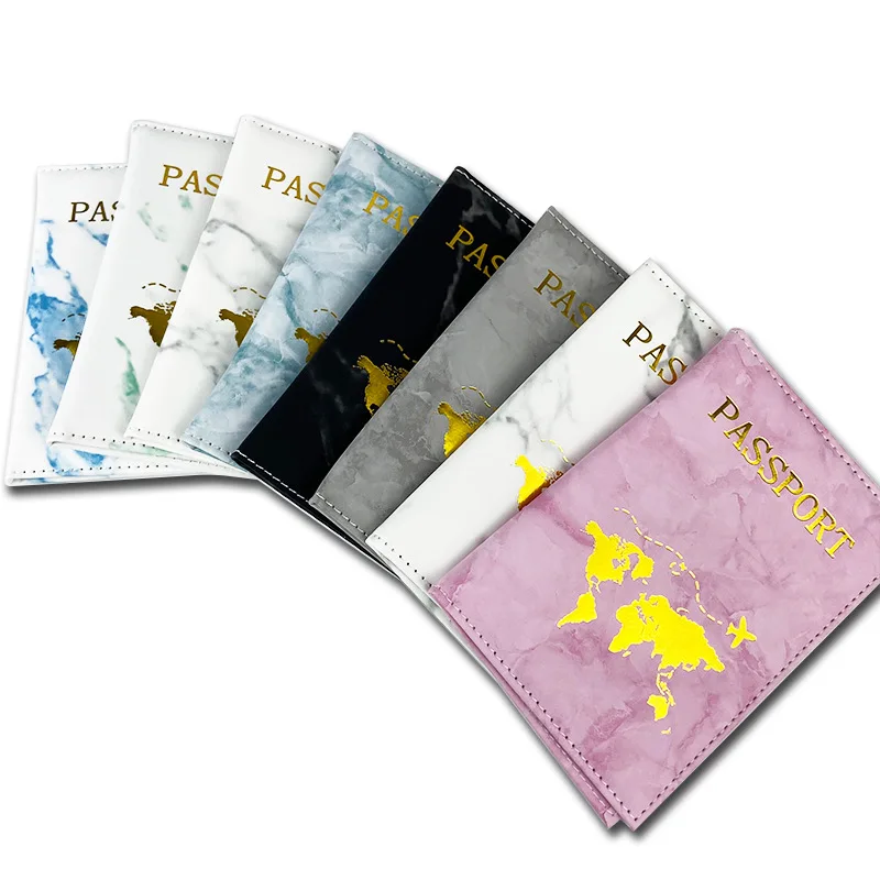 PU Leather Travel Passport Protective Case Unisex Passport Holder Ticket Passport Covers