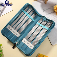 10pc/35pcs/65pcs Stainless Steel Knitting Needles Knitting supplies DIY Handmade Craft Yarn Knitting Tool For Mom Size 1.5mm-5mm