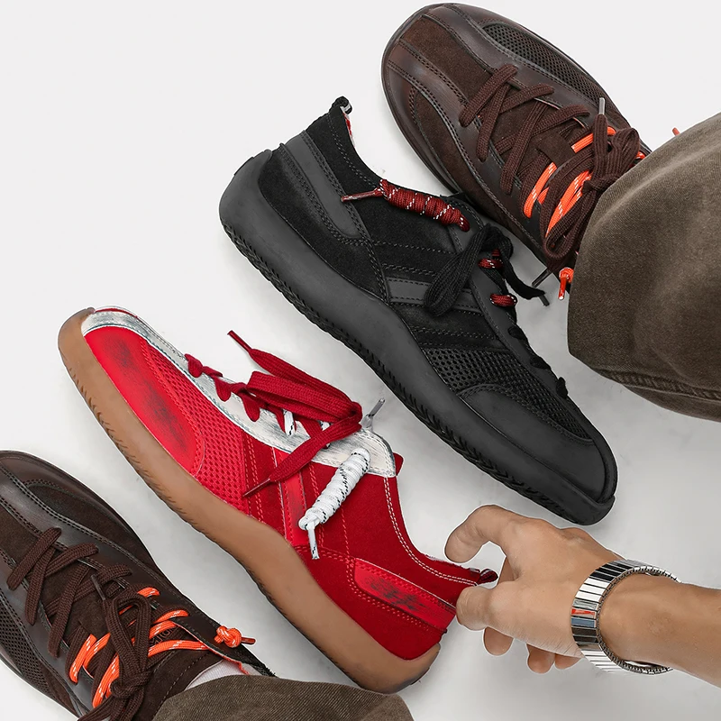 

Мужские модные универсальные кеды с эффектом потертости для активного отдыха и спорта, новые трендовые кроссовки с эффектом потертости