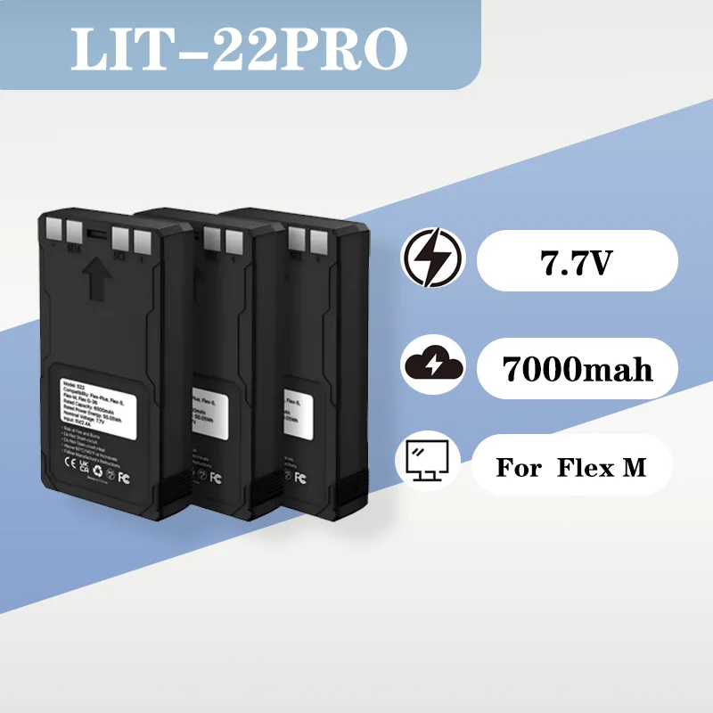 Upgrade 7000mah Lithium Ion Battery 77V Rechargeable Camera Battery Compatible ForFlex M Series LIT 22 Tracking Camera