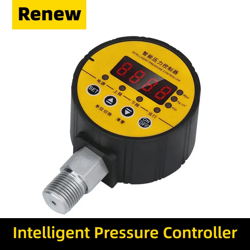 Tyre Pressure Meter Digital Hydraulic Pressure Gauge 400BAR 0 to 40Mpa 10000PSI with G1/4 Connector Vacuometro Digital