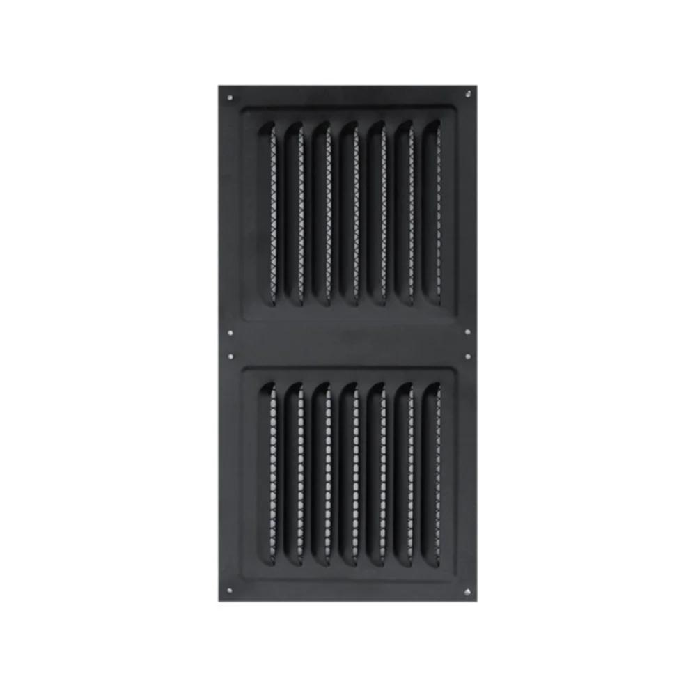 12x6 Stainless Steel Ventilation Duct with Louvered Wall Outlet and Integrated Mesh for Protection Against Debris and Moisture