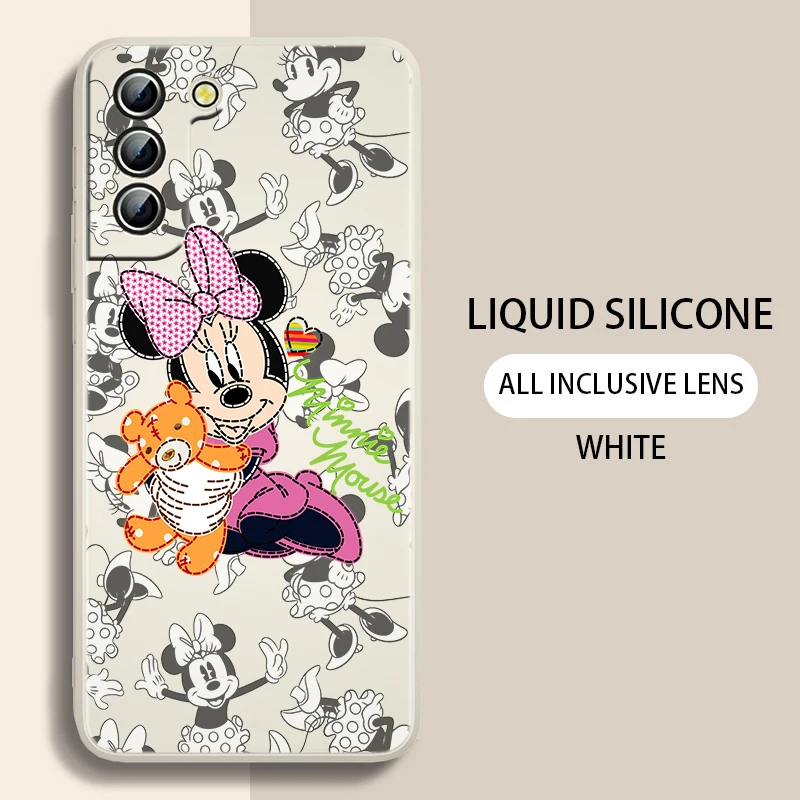 DISNEY 2022 topolino per Samsung Galaxy S22 S21 S20 FE S10 nota 20 10 Ultra Lite Plus custodia morbida per telefono in TPU liquido Capa