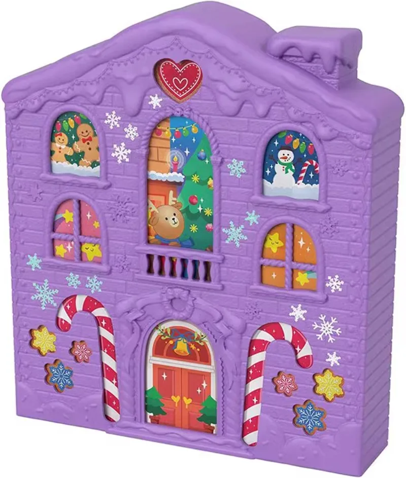 New Surprise Doll 2022 Polly Pocket Playset Pocket Compact Advent Calendar Toy Set Gifts for Girls