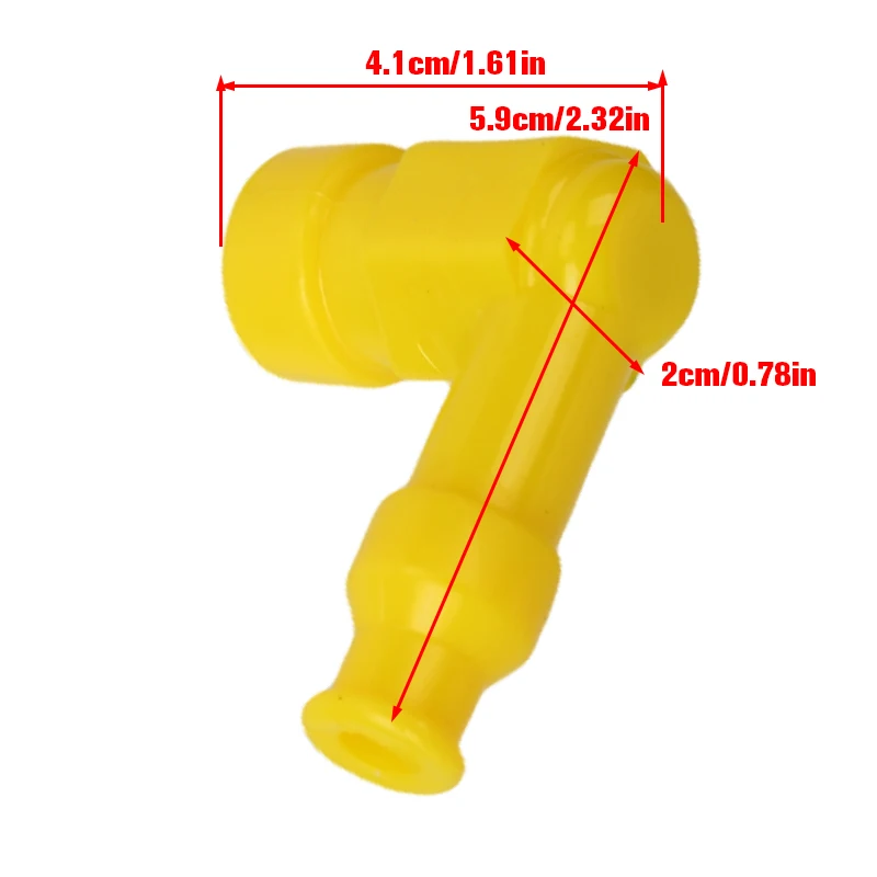 Yellow Spark Plug Cap Boot Waterproof Non Resistor Silicone Spark Plug Cap Suitable For Motorcycle Scooter Dirt Bike ATVHot