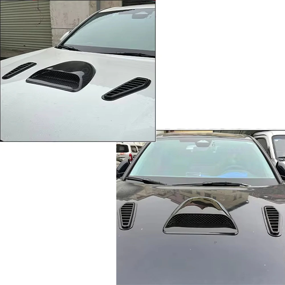 Car Hood Scoop Decorative Cover Universal Auto Airflow Tuning Bonnet Vent Sticker Modification Accessory