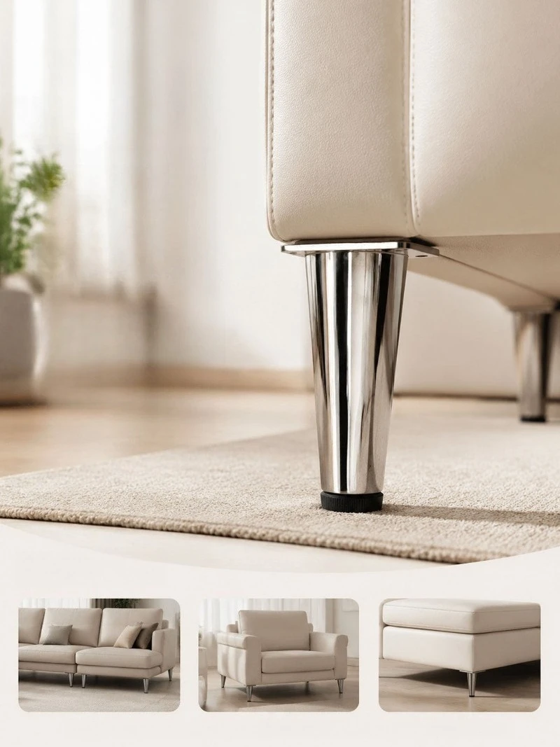 Stainless Steel Thickened Sofa Legs, Coffee Table Feets,  Elevated Metal Stool Bedside Table Furniture, Low Bed Legs