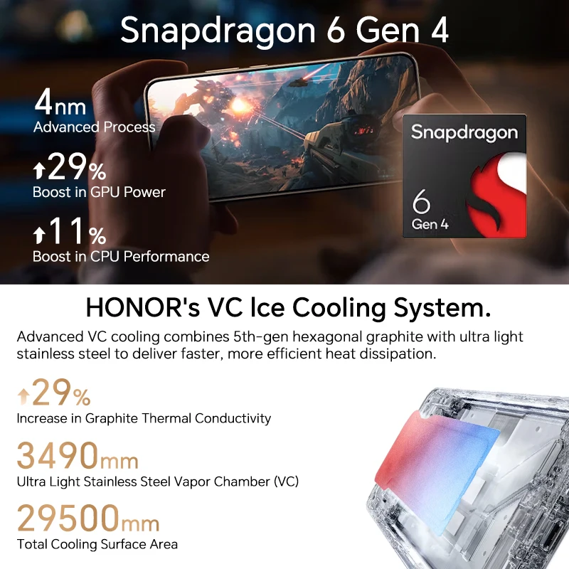 HONOR X9d الإصدار العالمي 5G الهاتف الذكي 6.79 "شاشة مضادة للسقوط مقاومة للماء 8300mAh بطارية ليثيوم أيون بوليمر 108MP AI كاميرا NFC #4