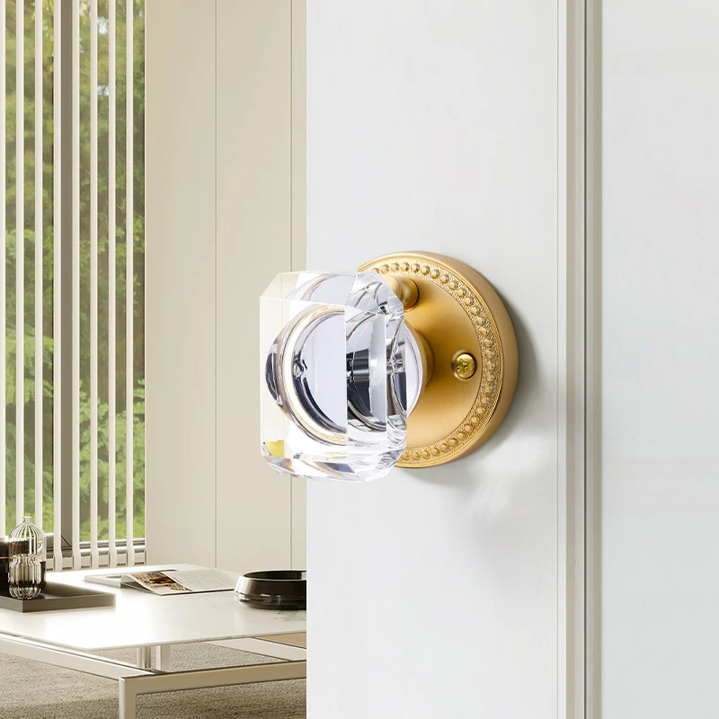 Cristal Interior Porta Knob Lock Privacidade Lock Quarto Casa Hotel Banheiro Quarto