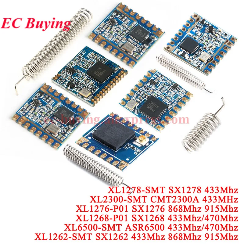1-5Pcs SX1262 SX1276 SX1278 CMT2300A ASR6500 433 433Mhz/470Mhz 868Mhz 915Mhz 1262 LORA/GFSK Spread Spectrum Wifi Wireless Module