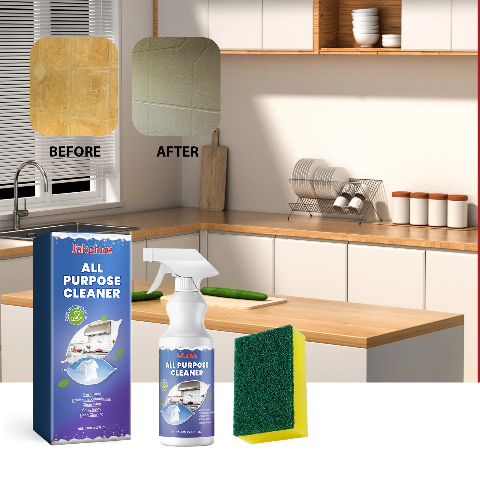 

Efficiently Remove Stubborn Oil Stain Eco-friendly Kitchen All Purpose Clean Spray Household Cookware Heavy Grease Foam Cleaner