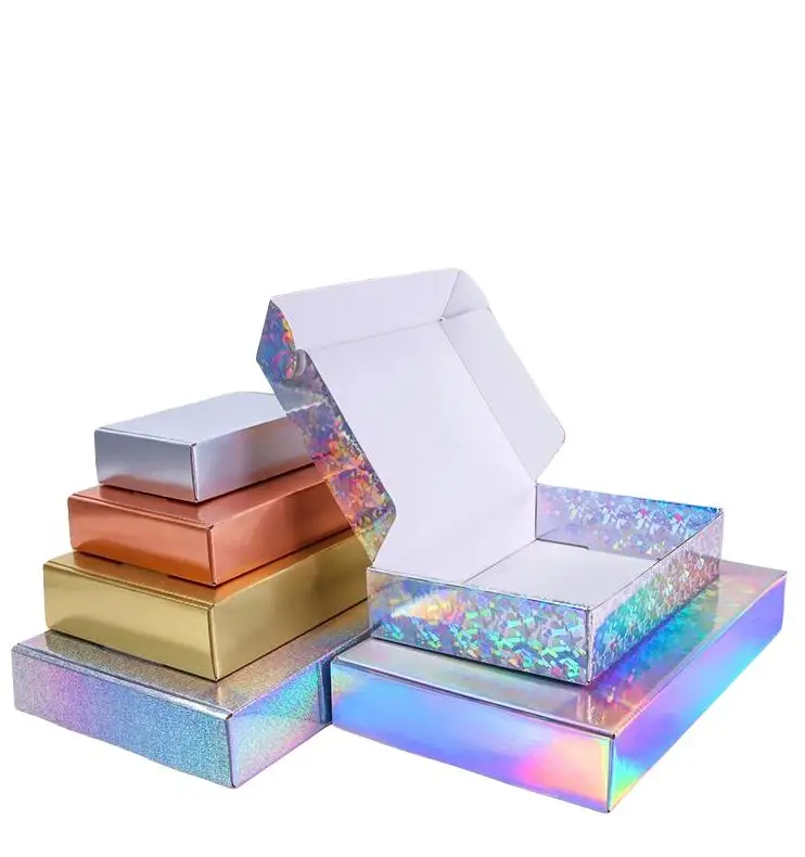 

100Pcs/Lot Plain Laser Colorful Packaging Carton Festival Party Gift Box Soap Carton Wholesale ni582