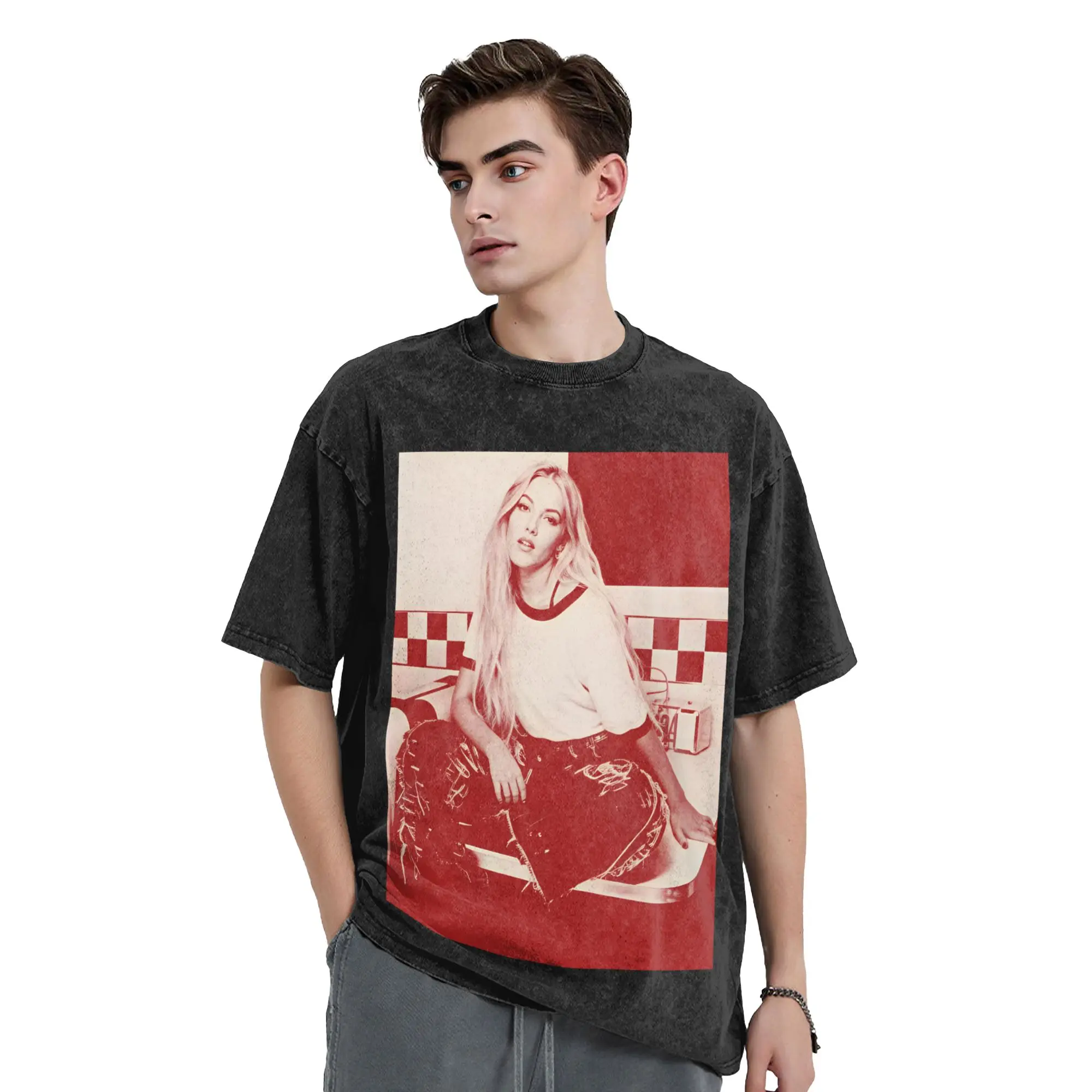 Bad Taste Photo Freya Skye T Shirt Men 100% Cotton Humorous T-Shirt Round Collar  Tee Shirt Short Sleeve Tops Plus Size