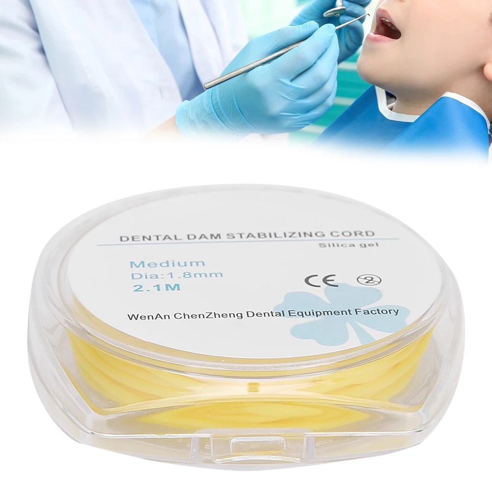 1 scatola diga di gomma dentale cavo stabilizzatore cunei medi morsetti fogli strumento di odontoiatria elastica accessori per il trattamento dentale