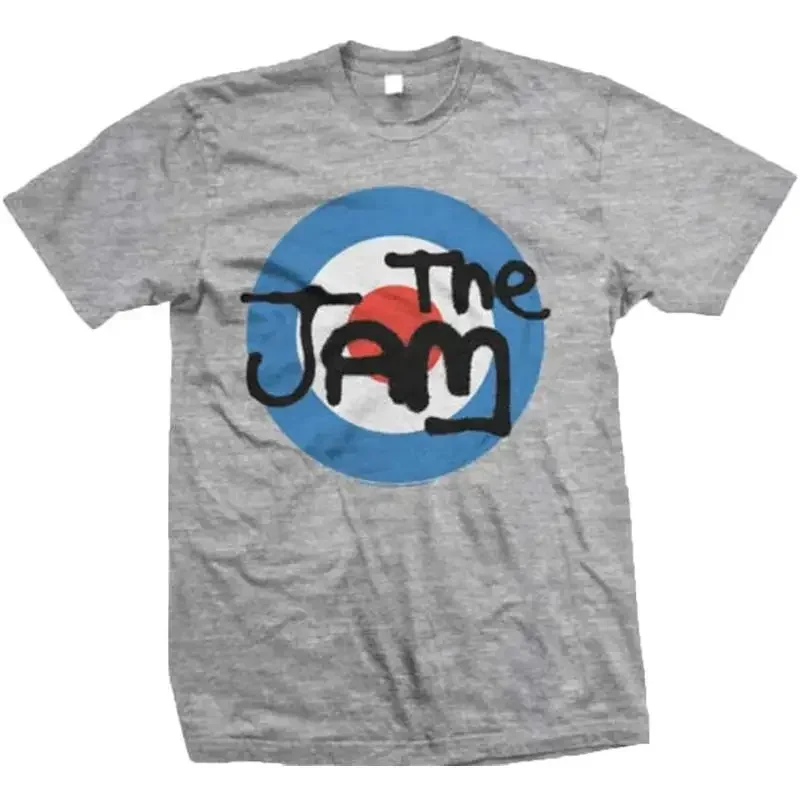 The Jam Grey Target Adult T Shirt English punk rock mod revival band Bruce
