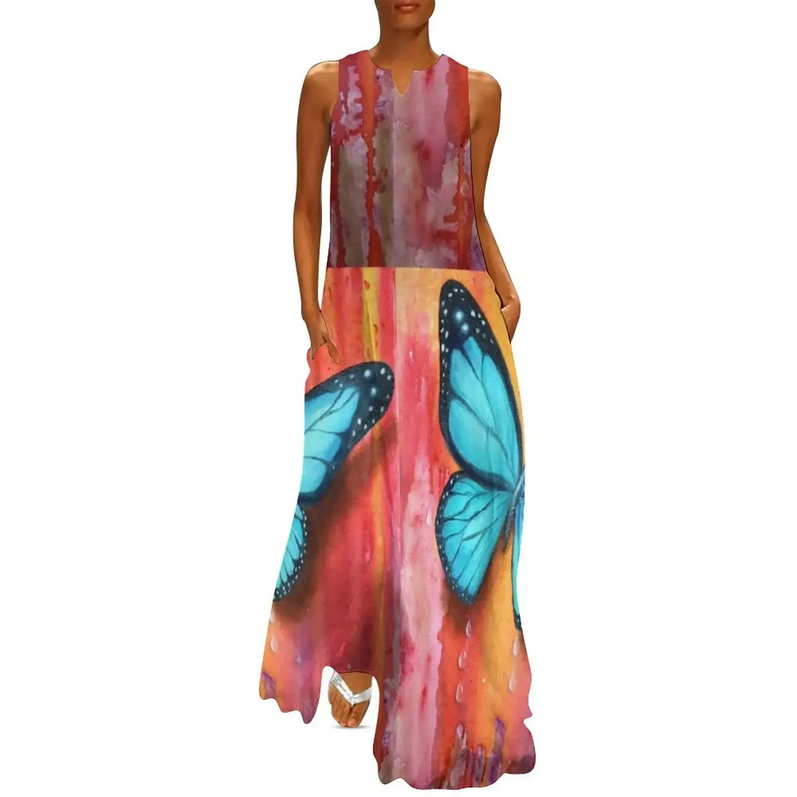 

Butterfly Dreams Long Dress summer dress daily elegant dresses plus sizes Woman's evening dress Women's skirt