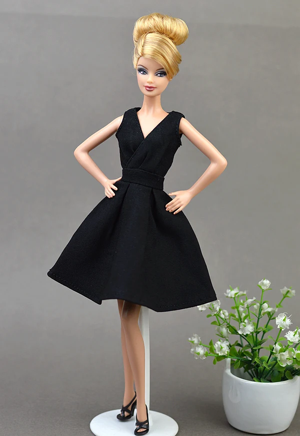 Robe de soirée classique pour poupées Barbie, vêtements purement manuels, accessoires de beurre, cadeaux pour filles, BJD, 1/6