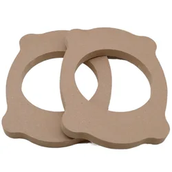 2pcs Car Audio Speaker mount 6*9 To 6.5 Inch Wooden Pad Speaker Washer Wood Mat Rings Audio Bracket Holder Adapter for Car